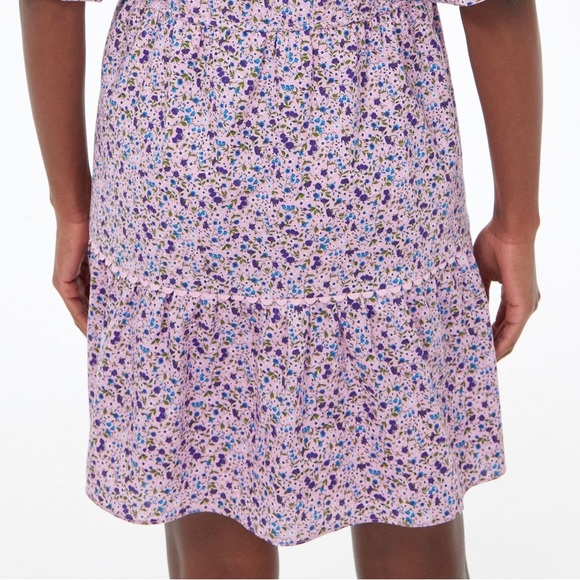 SOLD —-Tuckernuck HYACINTH HOUSE  NWT Purple Floral Matilda Dress med - Picture 7 of 14